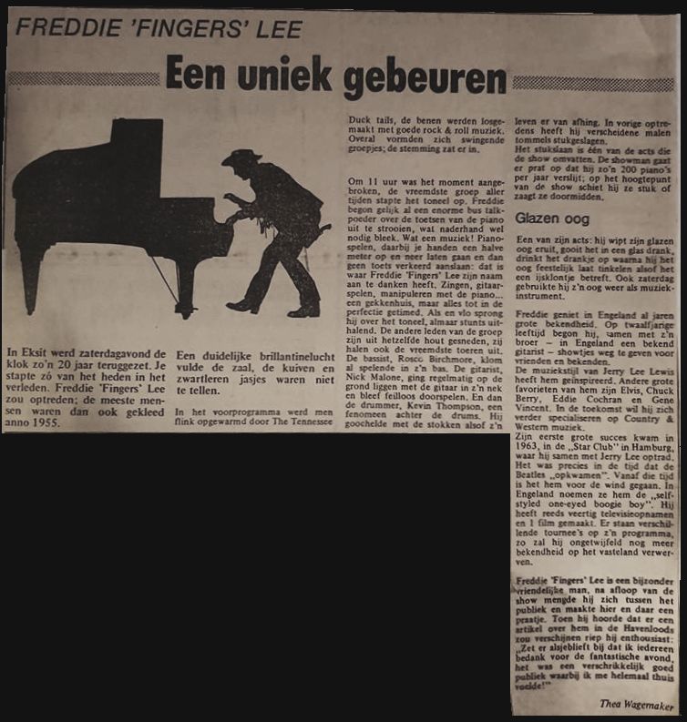 optreden Eksit 1975 door Fredie Fingers Lee