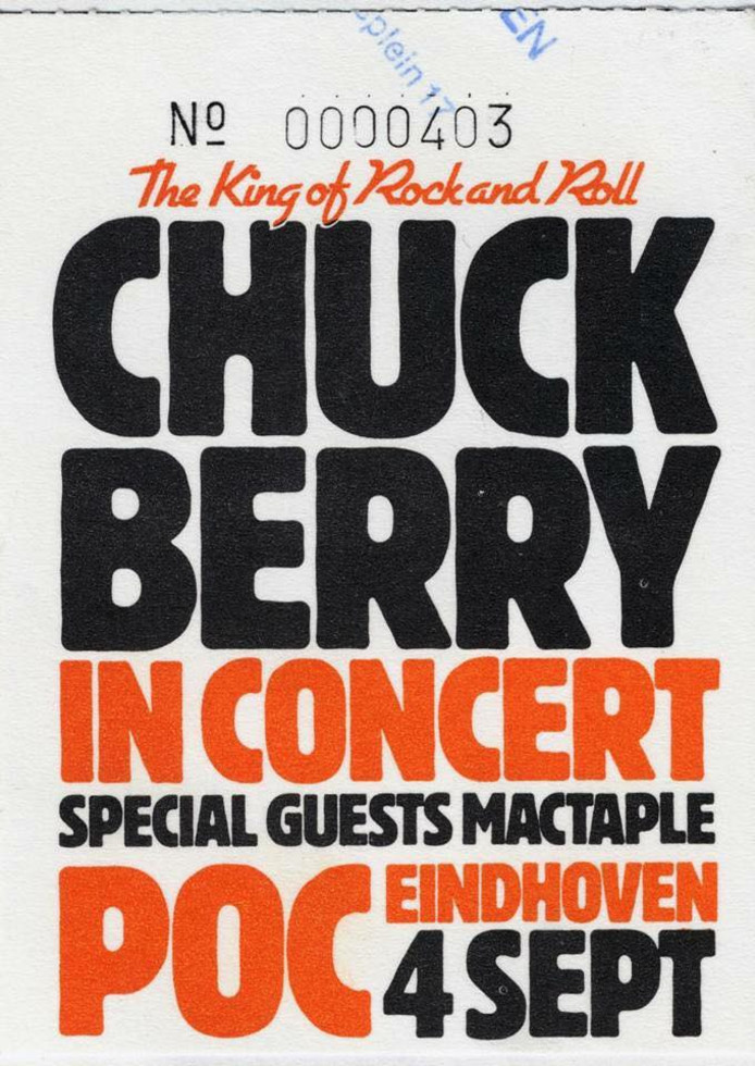 Entrance ticket Chuck Berry 1983